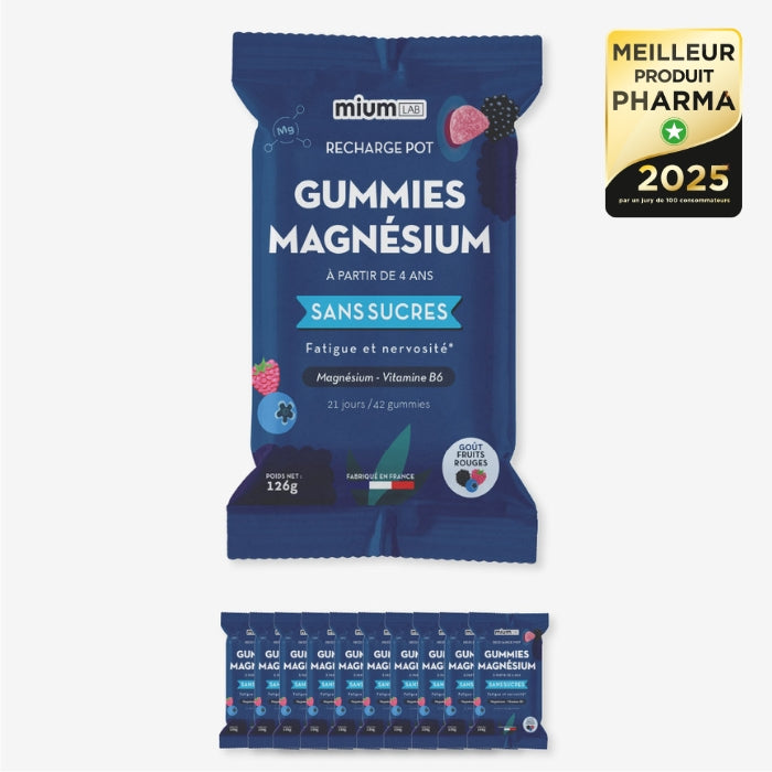 Éco-recharge MAGNÉSIUM | Réduit la fatigue et la nervosité | 21 jours