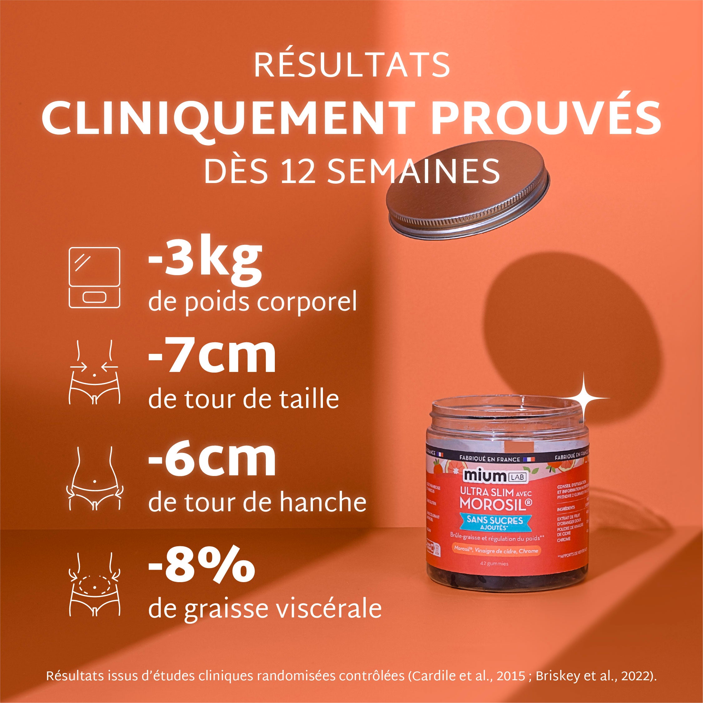 Gummies ULTRA SLIM MOROSIL | Brûle-graisse et régulation du poids | 21 jours