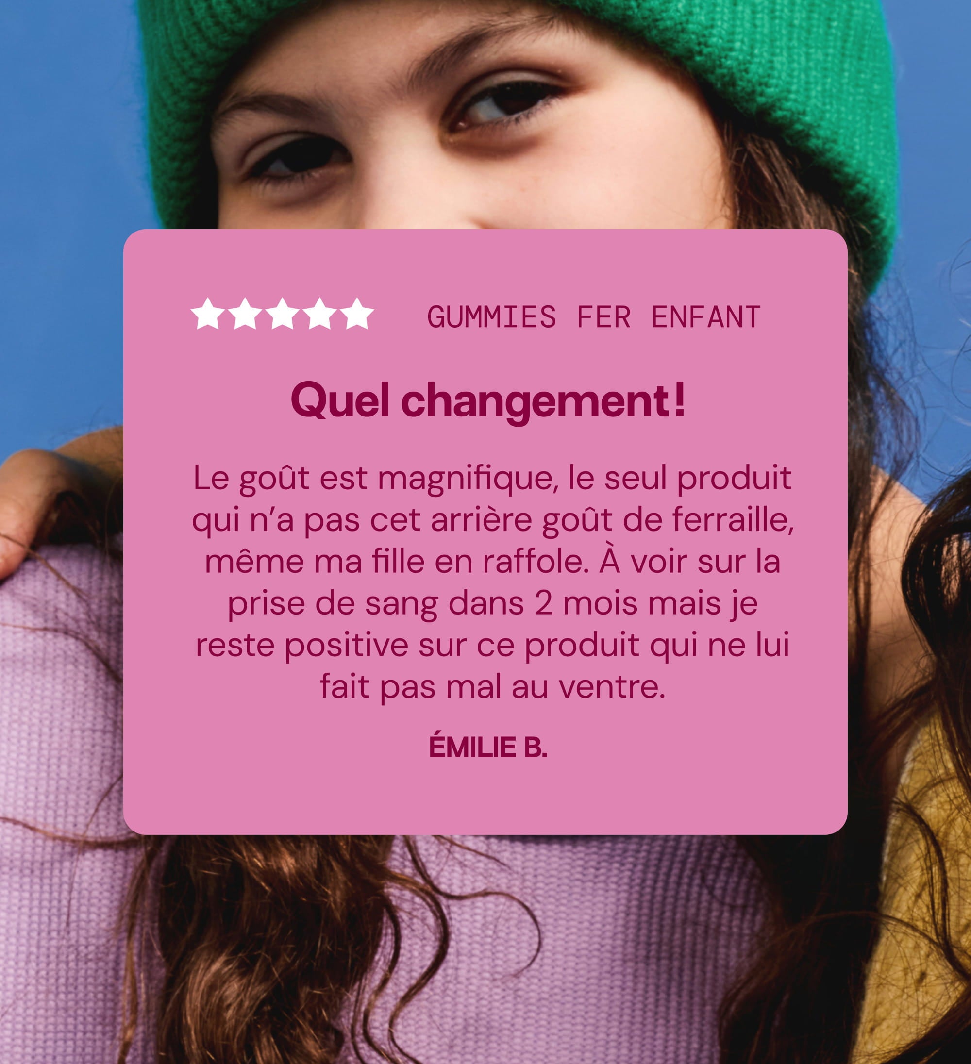 Gummies FER SANS SUCRES ENFANTS | Vitalité & réduction de la fatigue | 30 jours 🧒