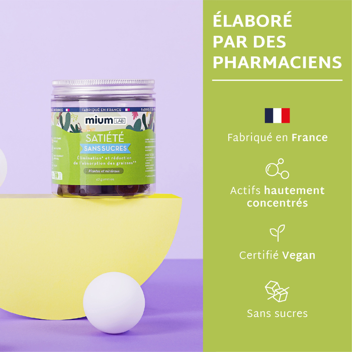 🏴 Pack Gummies Satiété SANS SUCRES | Contrôle de l&