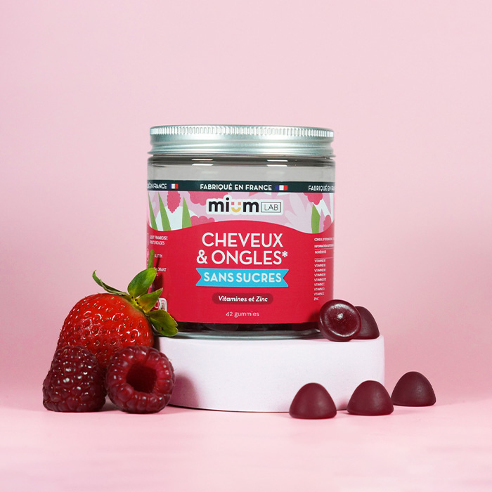 Gummies Cheveux et Ongles SANS SUCRES | Apporte force et brillance | 21 jours