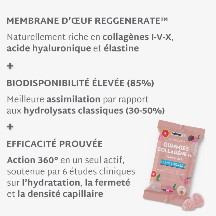 Éco-recharge Collagène VG SANS SUCRES | Hydrate & raffermit la peau | 21 jours