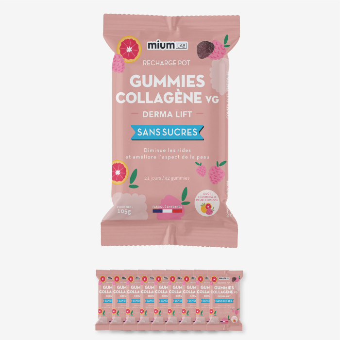 Éco-recharge Collagène VG SANS SUCRES | Hydrate & raffermit la peau | 21 jours