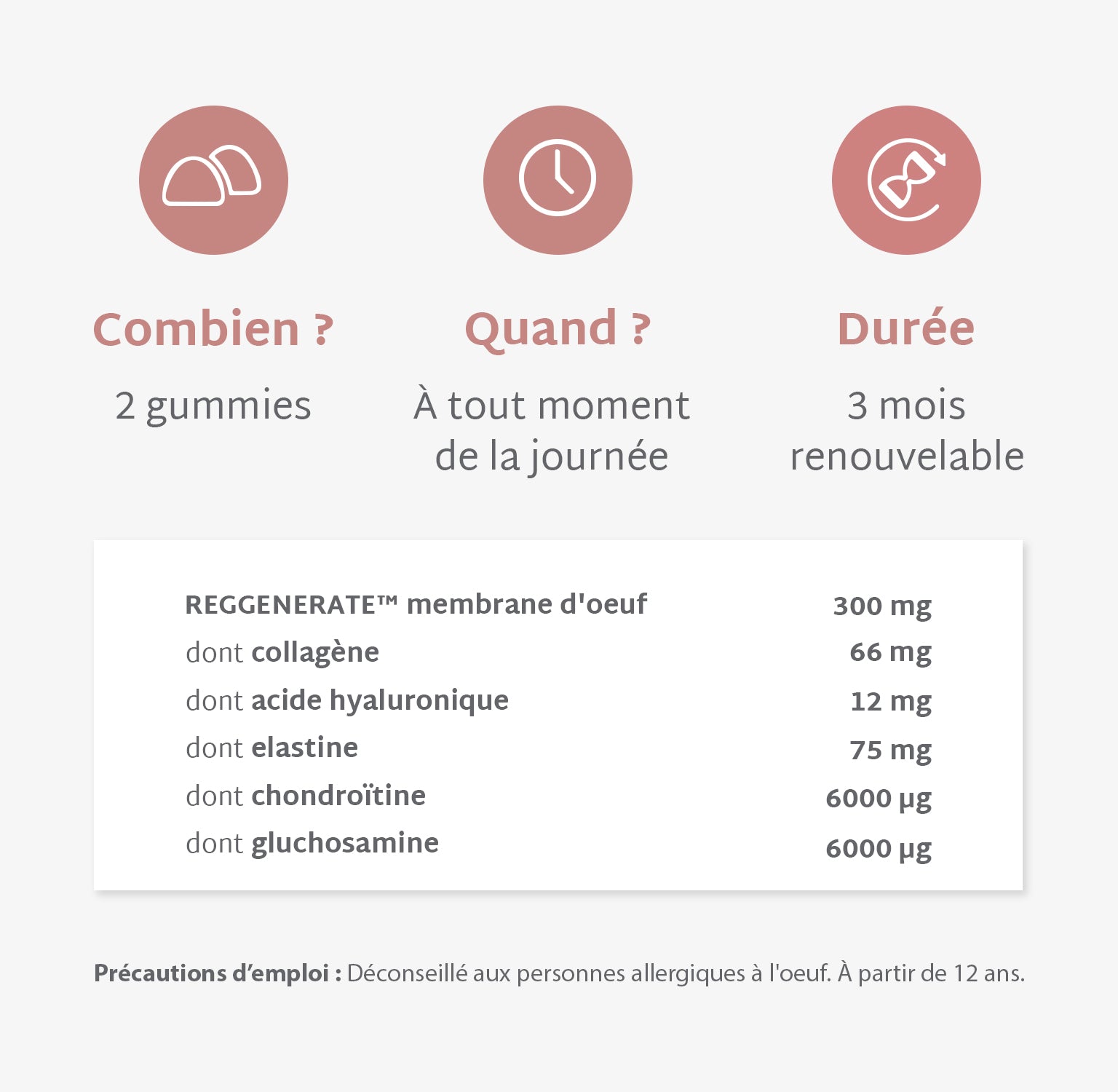 Gummies Collagène VG SANS SUCRES | Hydrate & raffermit la peau | 21 jours