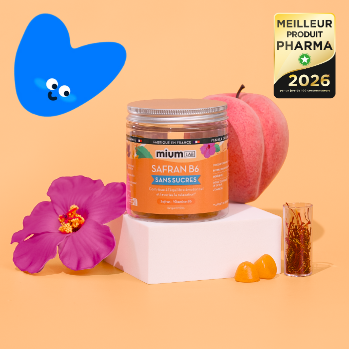 Gummies SAFRAN B6 SANS SUCRES | Apaiser l’agitation & favoriser la concentration | 42 jours 🧒