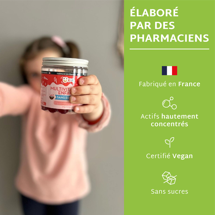 Gummies Enfants SANS SUCRES | Multivitaminé | 21 jours