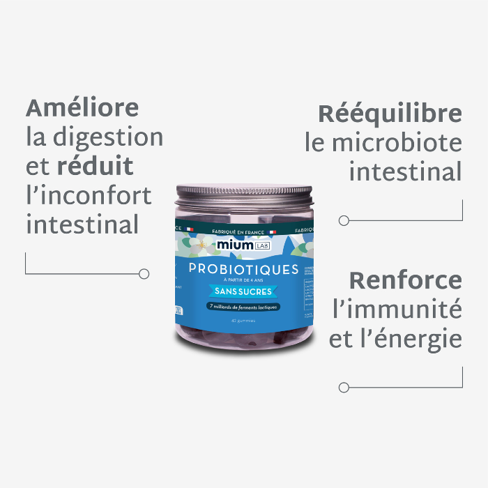 Gummies PROBIOTIQUES SANS SUCRES | Confort digestif | 21 jours