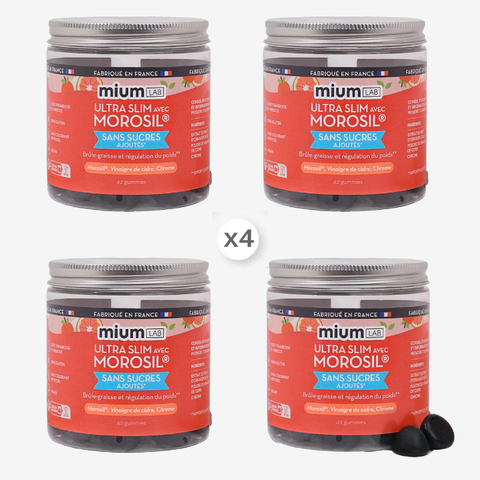 Pack Gummies ULTRA SLIM MOROSIL | Brûle-graisse et régulation du poids | 3 mois