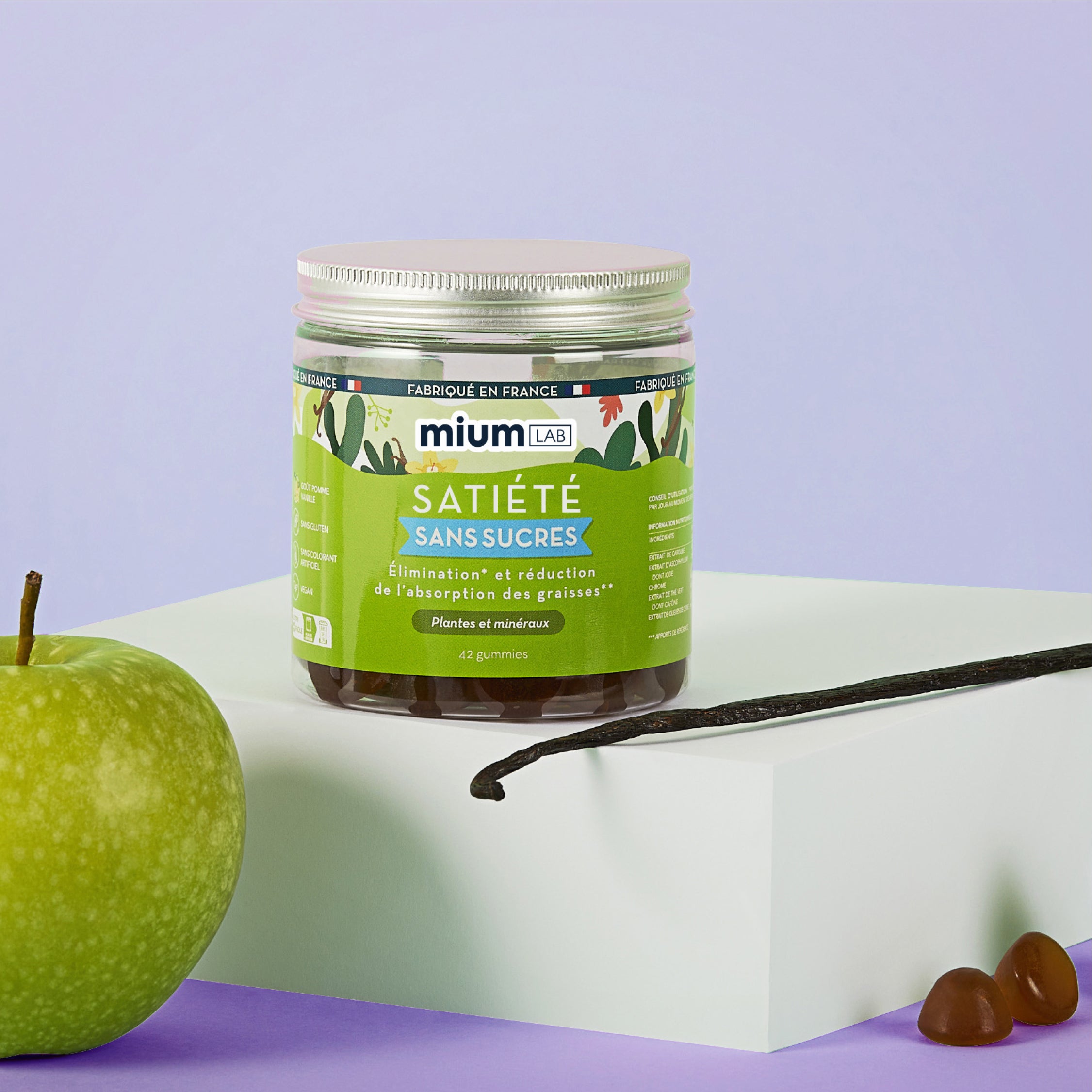 🏴 Pack Gummies Satiété SANS SUCRES | Contrôle de l&