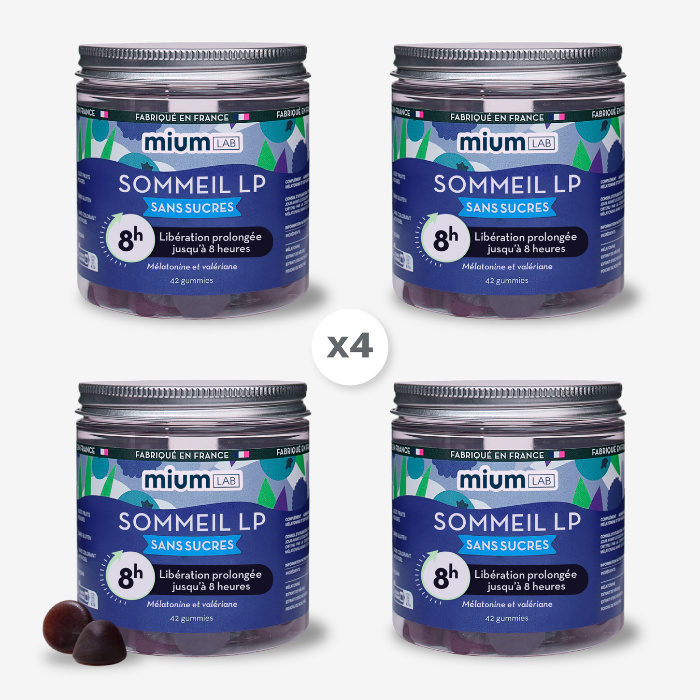 Pack Gummies SOMMEIL LIBÉRATION PROLONGÉE | Réduit les réveils nocturnes | 4 x 21 jours