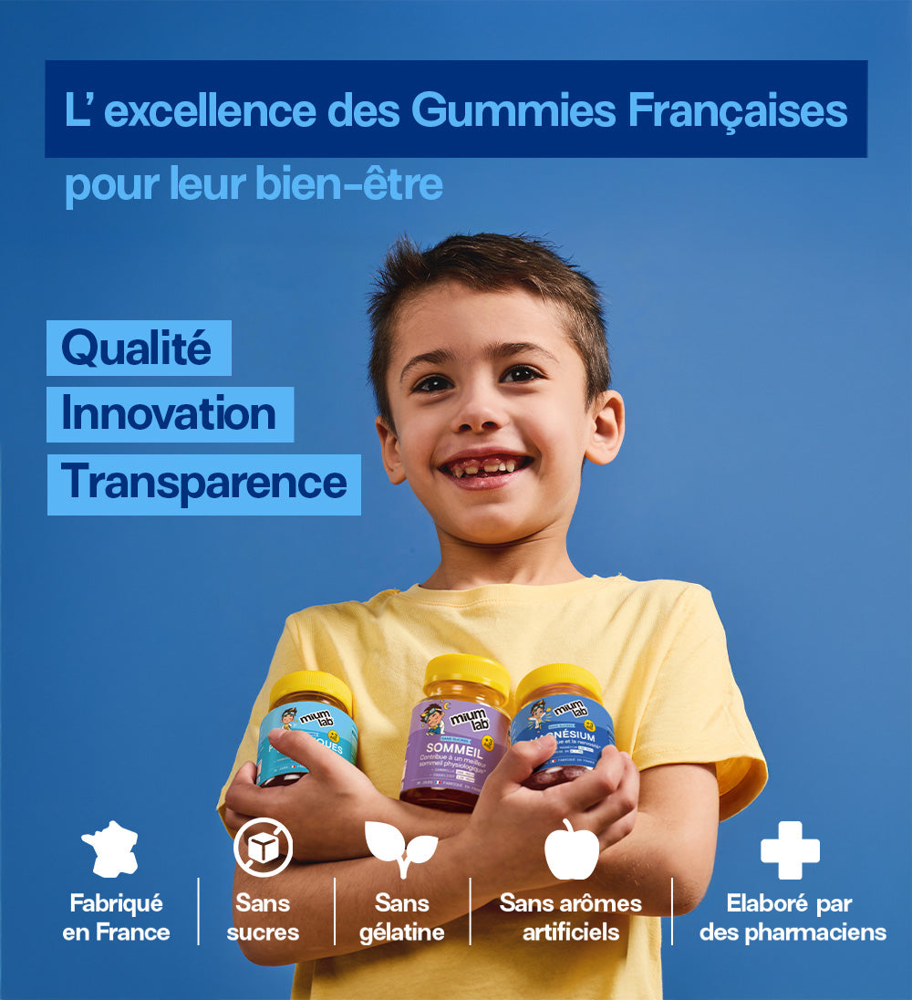 Gummies FER SANS SUCRES ENFANTS | Vitalité & réduction de la fatigue | 30 jours 🧒