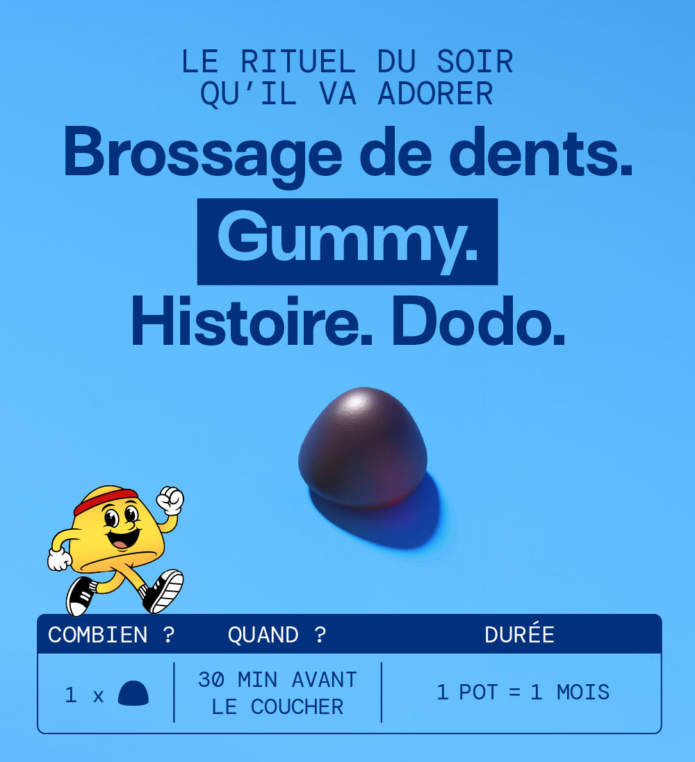 Gummies SOMMEIL SANS SUCRES ENFANTS | Qualité du sommeil | 30 jours 🧒