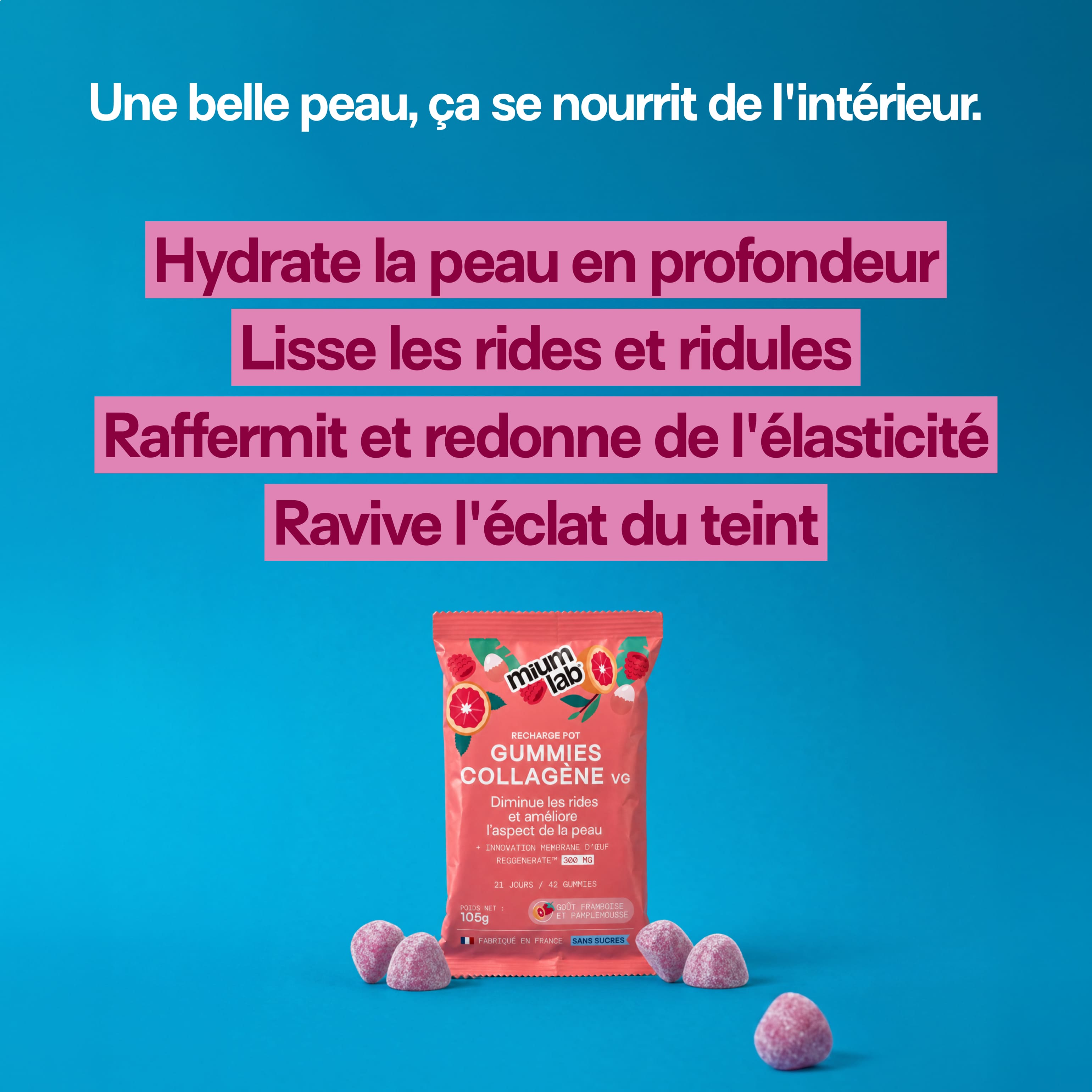 Eco-recarga Colágeno VG SIN AZÚCARES | Hidrata y reafirma la piel | 21 días
