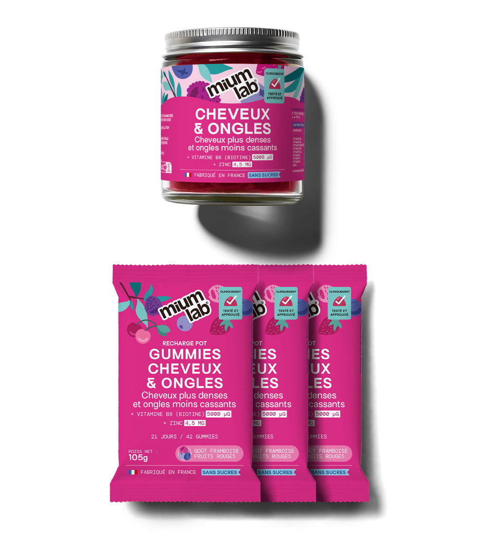 Pot de gummies cheveux & ongles