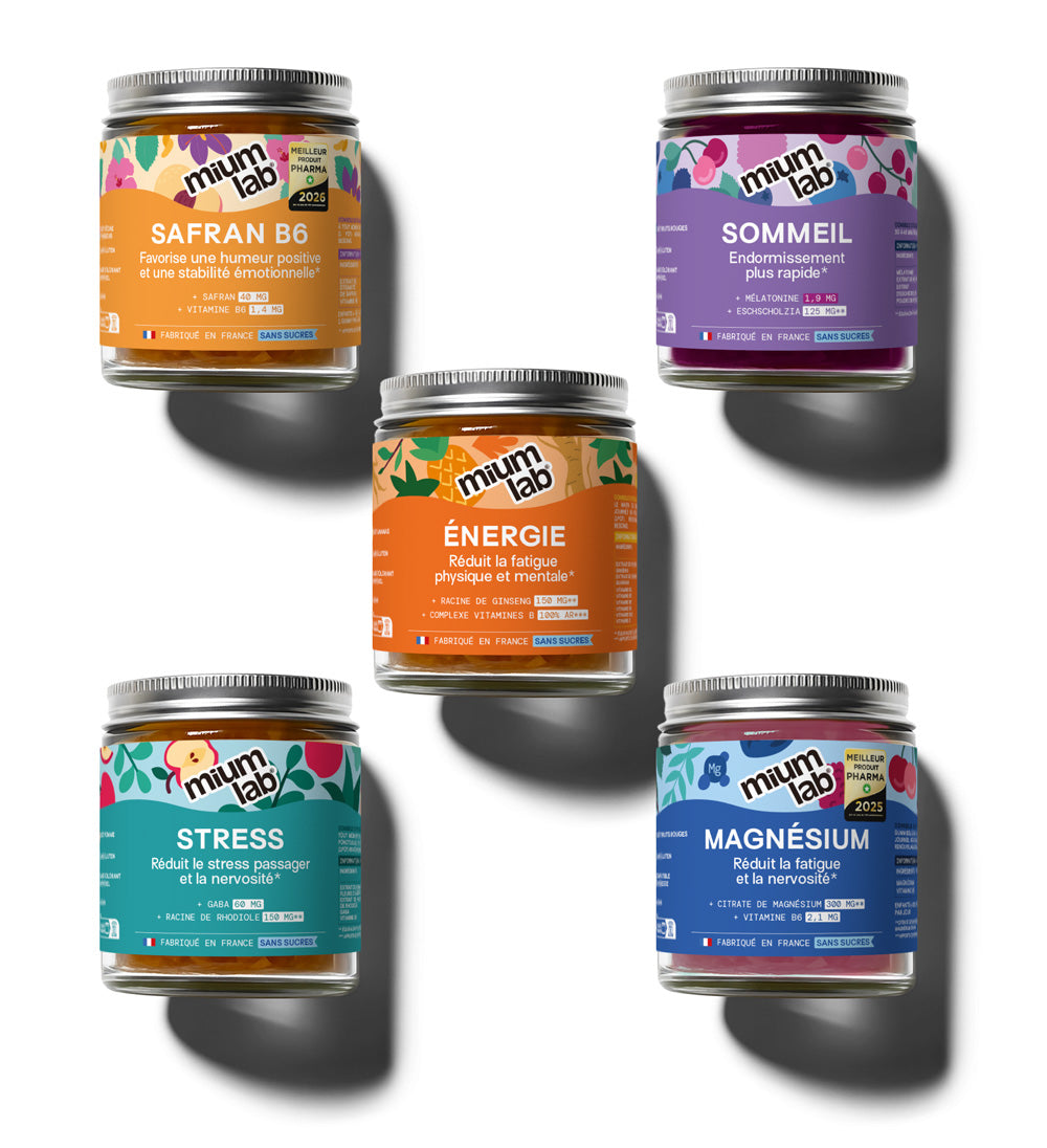 Pack Sérénité et Vitalité | Safran B6, Sommeil, Magnésium, Stress et Énergie | 5 x 21 jours