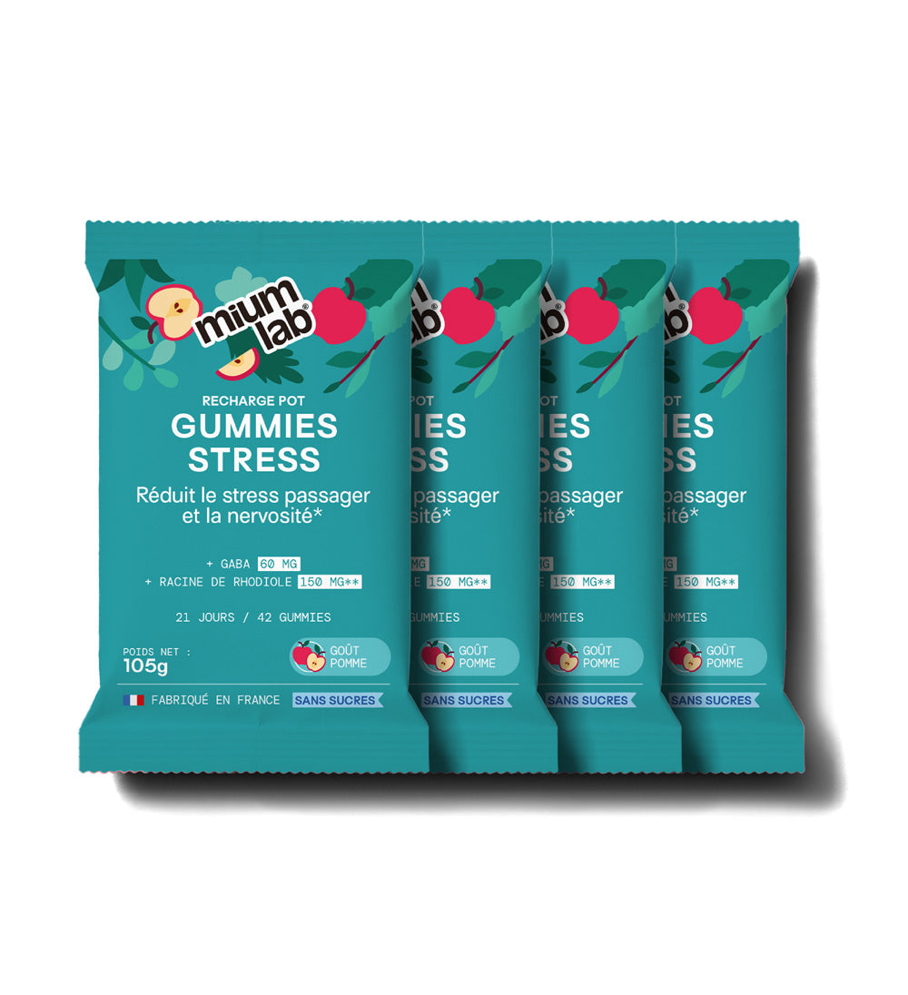 Pot de gummies Stress