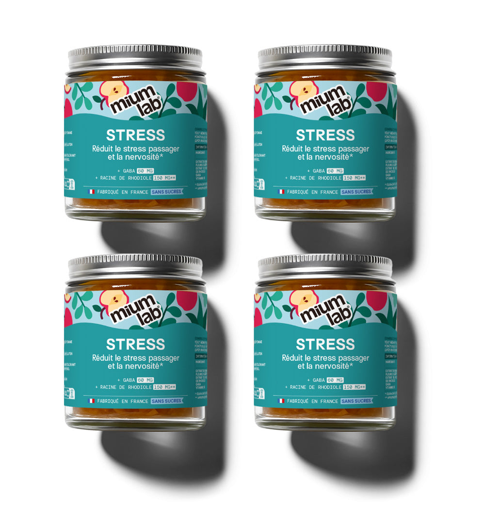 Pot de gummies Stress