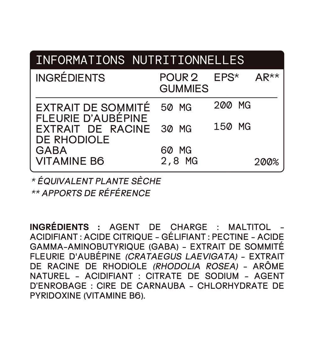 Gummies STRESS SANS SUCRES | Anti-stress et anxiété | 21 jours