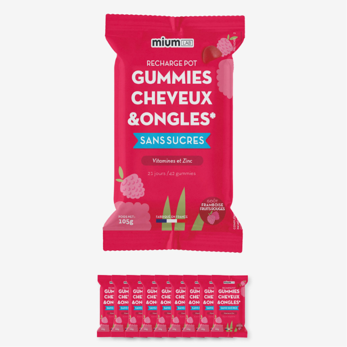 Éco-recharge CHEVEUX ET ONGLES | Force et brillance | 21 jours