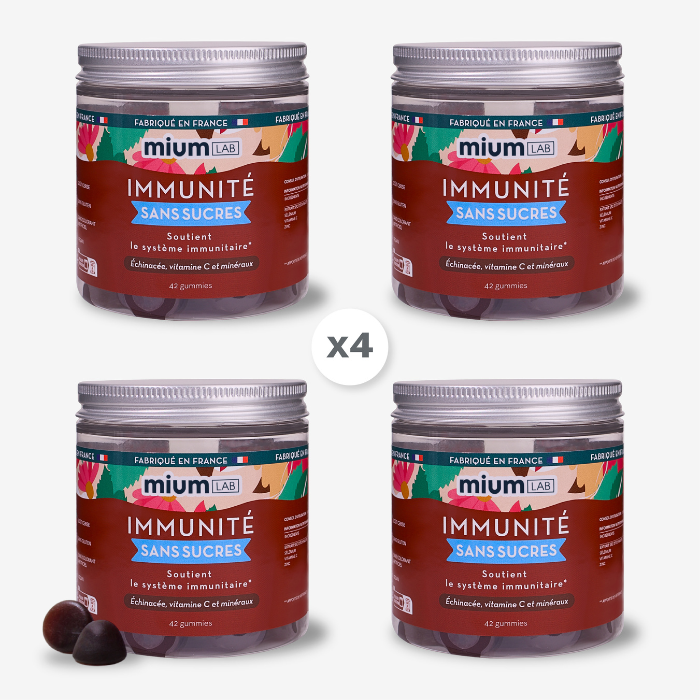 Gummies Immunité sans sucres | Super Pack | 4 x 21 jours