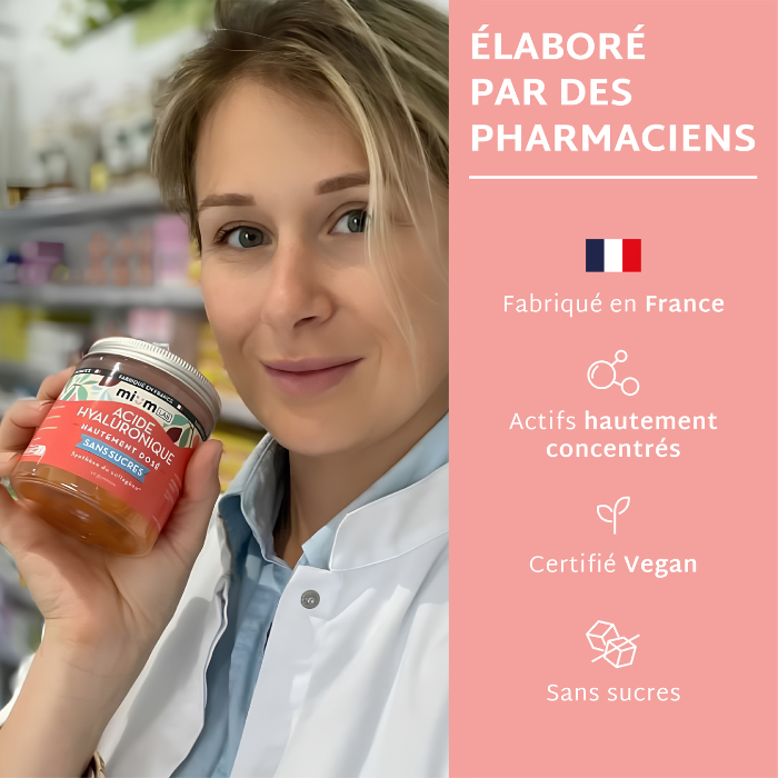 Gummies Acide Hyaluronique SANS SUCRES | Hydrate la peau | 21 jours