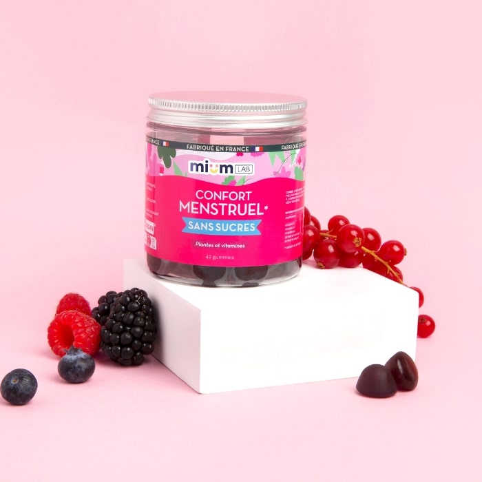 🏴 Pack Gummies Confort Menstruel | Soulage le syndrôme pré-menstruel | Cure complète 3 mois