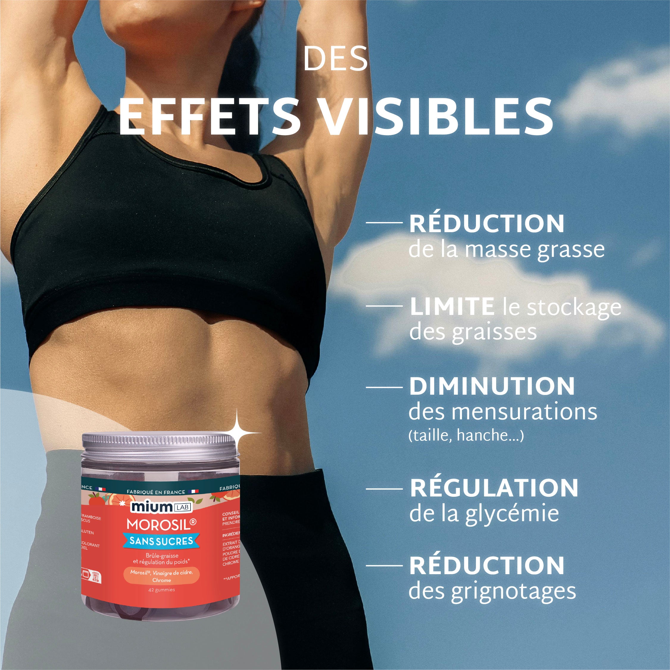 Gummies ULTRA SLIM MOROSIL | Brûle-graisse et régulation du poids | 21 jours