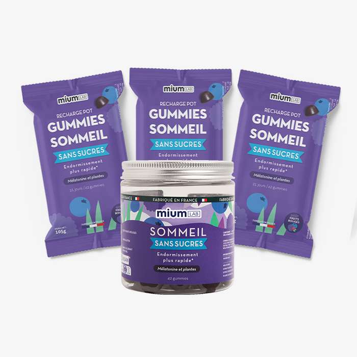 Coffret éco-recharge sommeil sans sucres | Super pack | 4 x 21 jours