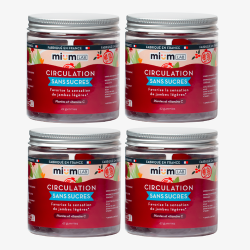 Gummies CIRCULATION SANS SUCRES | Super pack | 4 x 21 jours