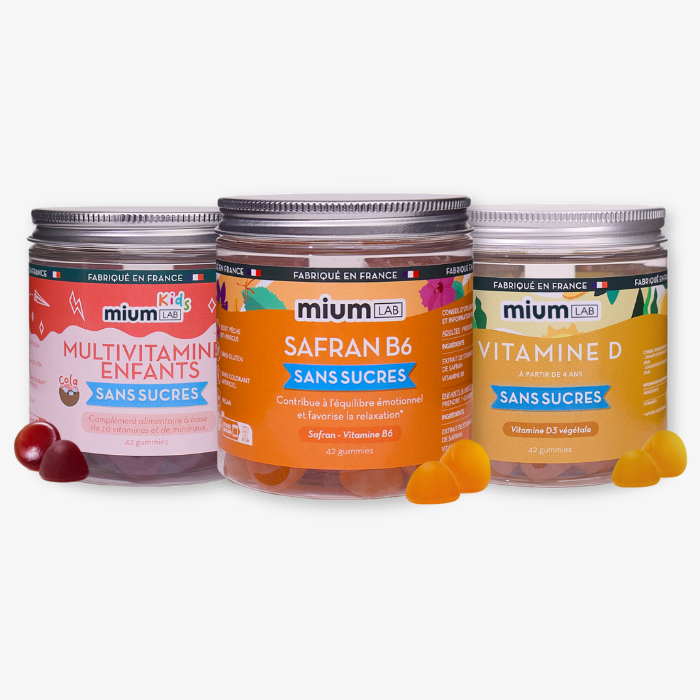 Programme Enfants n°5 : Pleine Croissance | Multivitamines Enfants, Safran B6 et Vitamine D | 3 x 21 jours