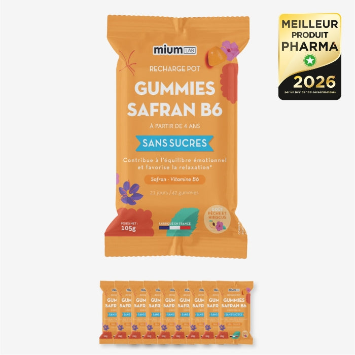 Éco-recharge SAFRAN B6 sans sucres | Équilibre émotionnel | 21 jours