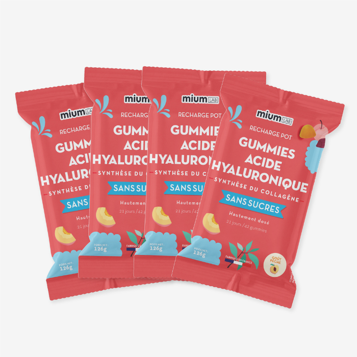 Pack 4 éco-recharges ACIDE HYALURONIQUE | Hydrate la peau | 4 x 21 jours