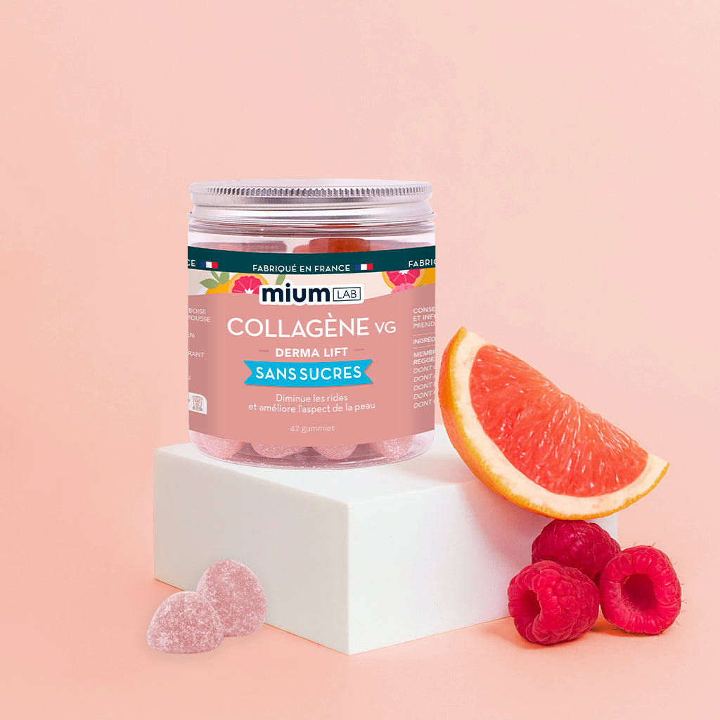 Gummies Collagène VG SANS SUCRES | Hydrate &amp; raffermit la peau | 21 jours