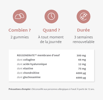 Pack Gummies Collagène VG SANS SUCRES | Hydrate &amp; raffermit la peau | 3 mois
