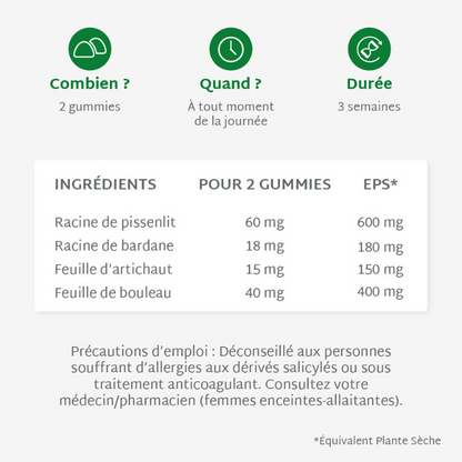 Gummies DÉTOX SANS SUCRES | Super Pack | 4 x 21 jours