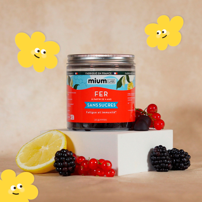 Gummies FER SANS SUCRES | Réduit les carences | 42 jours 🧒