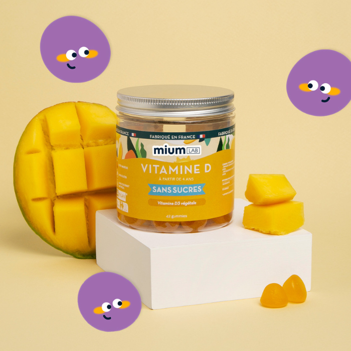 Gummies VITAMINE D SANS SUCRES | Tonus musculaire | 42 jours 🧒