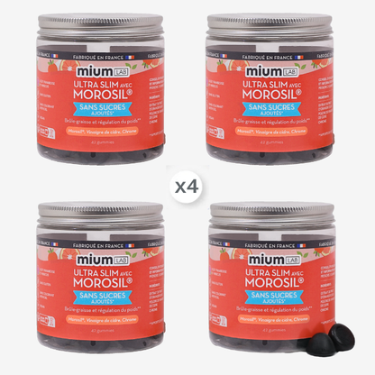 Pack Gummies ULTRA SLIM MOROSIL | Brûle-graisse et régulation du poids | 3 mois