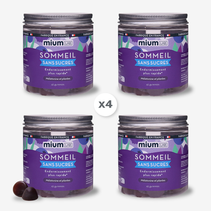 Pack 4 pots SOMMEIL | Qualité du sommeil | 4 x 21 jours