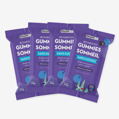 Pack 4 éco-recharges SOMMEIL | Qualité du sommeil | 4 x 21 jours