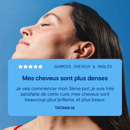 Gummies Cheveux et Ongles SANS SUCRES | Apporte force et brillance | 21 jours