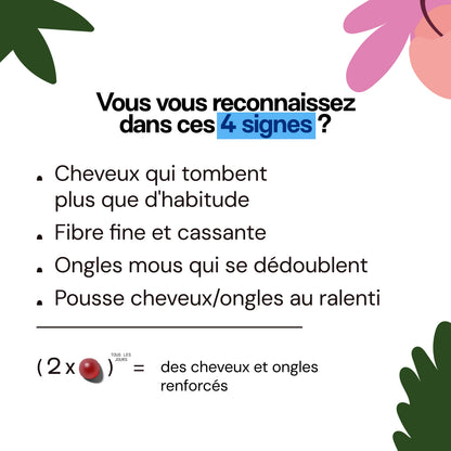 Gummies Cheveux et Ongles SANS SUCRES | Apporte force et brillance | 21 jours