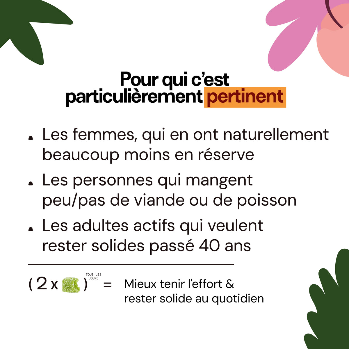 Gummies CRÉATINE ORANGE-PÊCHE SANS SUCRES | Performance à l&