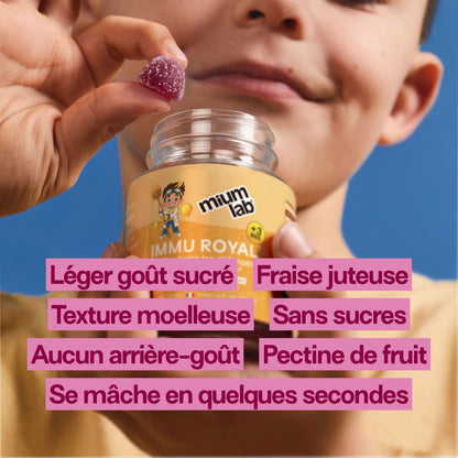 Gummies IMMU ROYALE ENFANTS | Système immunitaire | 30 jours 🧒