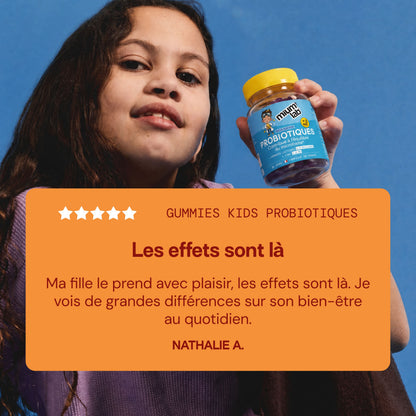 Gummies PROBIOTIQUES SANS SUCRES ENFANTS | Confort digestif | 30 jours 🧒