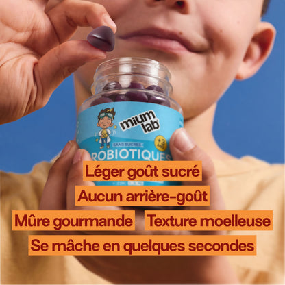 Gummies PROBIOTIQUES SANS SUCRES ENFANTS | Confort digestif | 30 jours 🧒