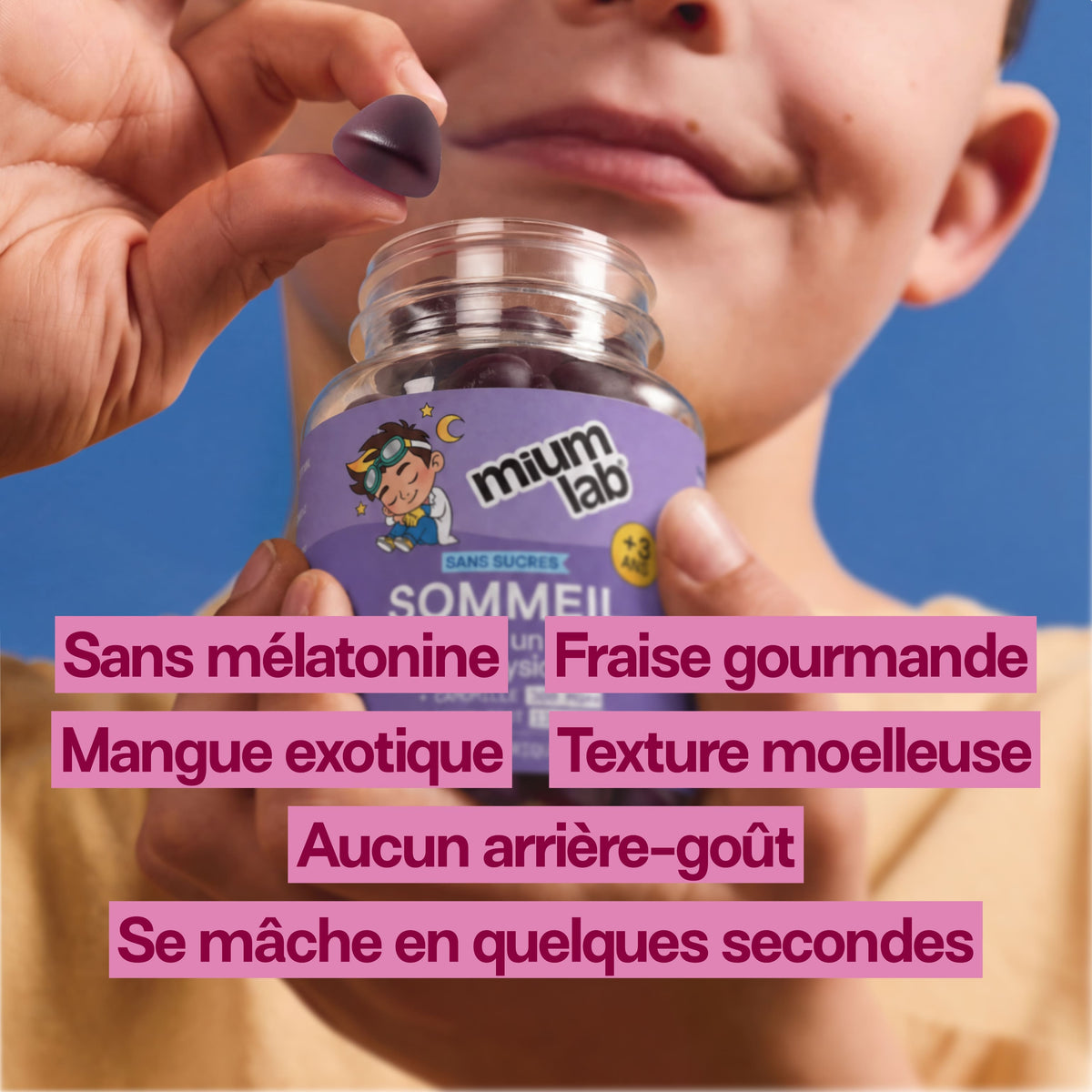 Gummies SOMMEIL SANS SUCRES ENFANTS | Qualité du sommeil | 30 jours 🧒