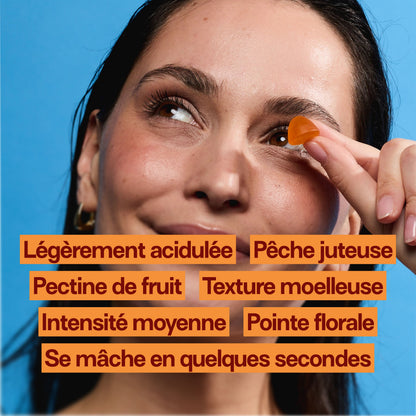 Gummies SAFRAN B6 PÊCHE SANS SUCRES | Équilibre émotionnel | 21 jours