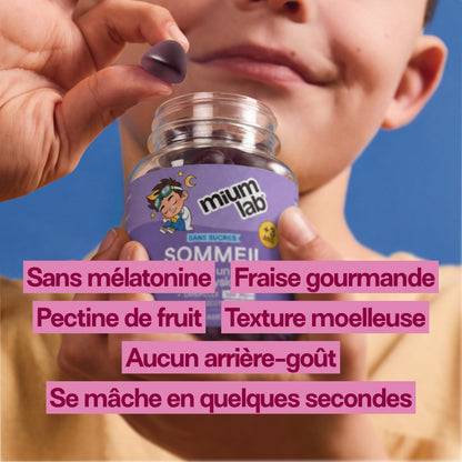 Gummies SOMMEIL SANS SUCRES ENFANTS | Qualité du sommeil | 30 jours 🧒