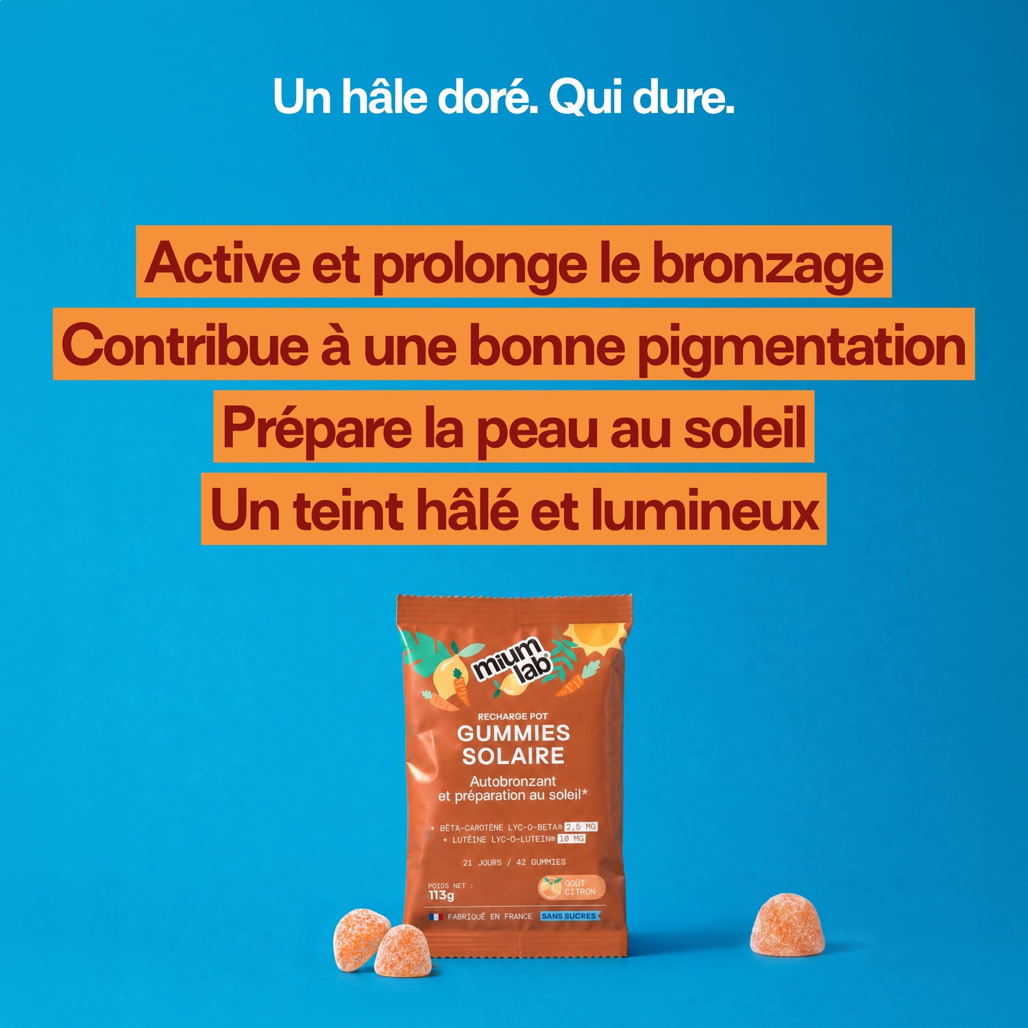 Recarga ECO SOLAR SIN AZÚCARES | Mejora el bronceado | 21 días